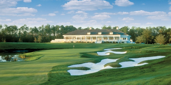 TPC Myrtle Beach #18 and Clubhouse