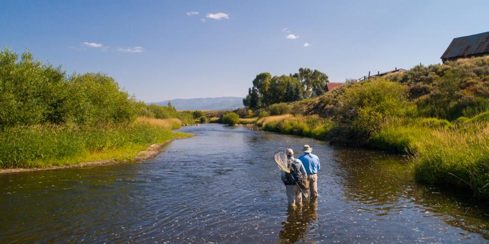 Access to a 1.5-mile private section of the trout-rich Yampa River