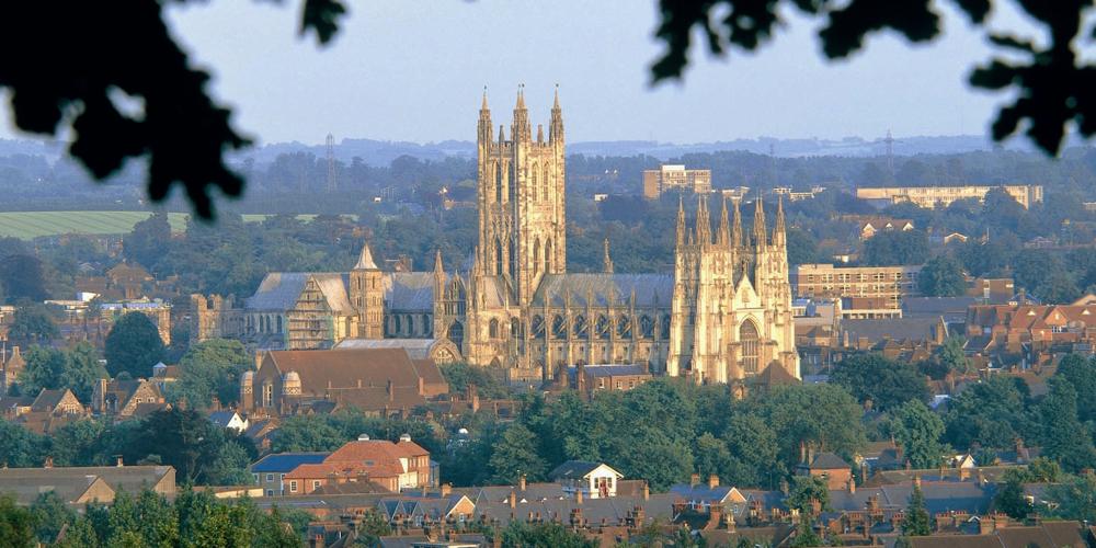 Canterbury Cathedral, Britain's oldest cathedral, in Kent's Capital City