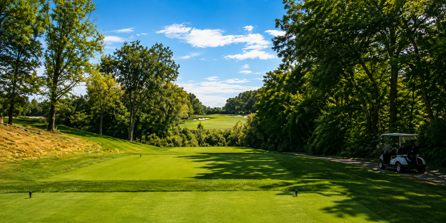 The tee shot on the par-5 15th Hole is one of the few on Dubsdread to inspire real dread on your drive.