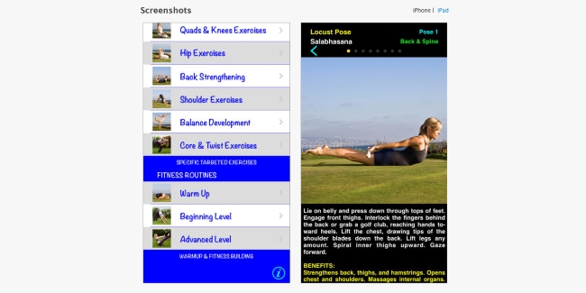 Golf Yoga App