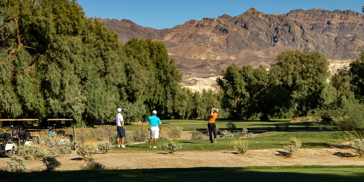 The Furnace Creek Golf Course at Death Valley